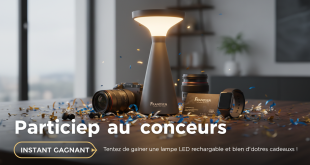 Instant Gagnant: Lampe LED Frandsen rechargeable par Le maître des lampes