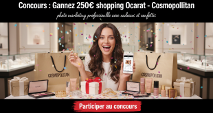 Concours : Gagnez 250€ shopping Ocarat - Cosmopolitan
