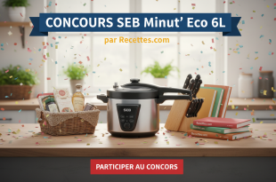 Concours SEB Minut Eco 6L par Recettes.com