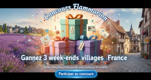 Concours Flammarion : Gagnez 3 week-ends villages France