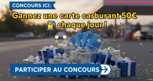 Concours Ici : Gagnez une carte carburant 50€ chaque jour !