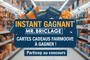 Instant Gagnant Mr. Bricolage : Cartes cadeaux FairMoove à gagner !