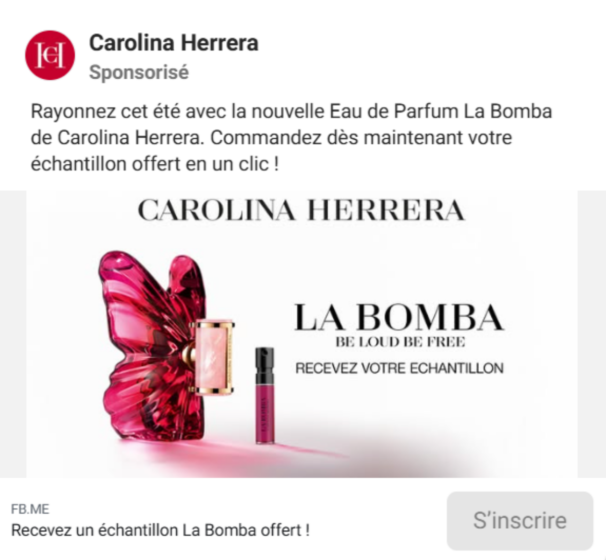 Échantillon gratuit La Bomba de Carolina Herrera : découvrez le parfum star de l’été 2 campagne carolina herrera